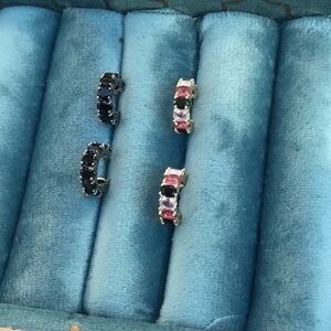 Zircon small Hoop Earrings